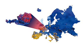 Österreich und EU Karte